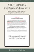 Utah Nail Technician Employment Agreement